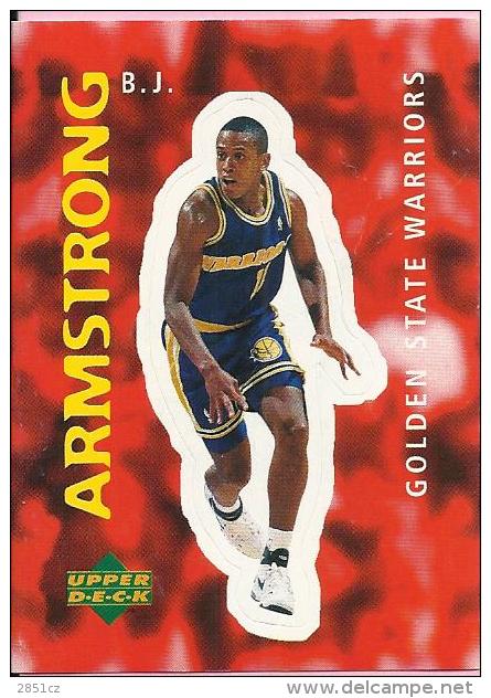 Sticker - UPPER DECK, 1997. - Basket / Basketball, No 33 - B.J. Armstrong, Golden State Warriors - Autres & Non Classés