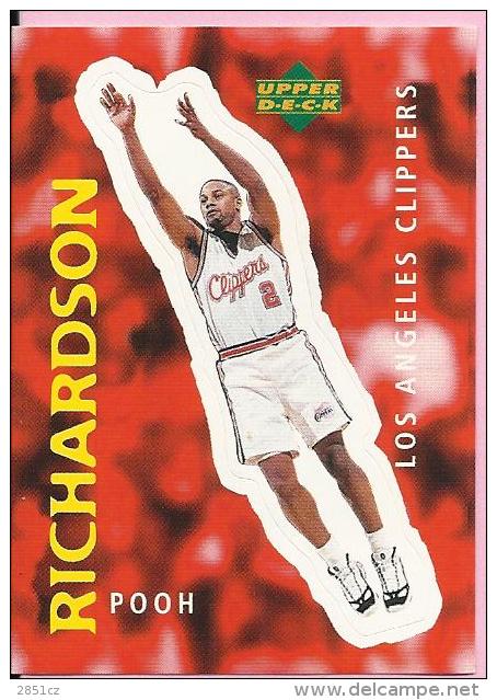 Sticker - UPPER DECK, 1997. - Basket / Basketball, No 54 - Pooh Richardson, Los Angeles Clippers - Andere & Zonder Classificatie