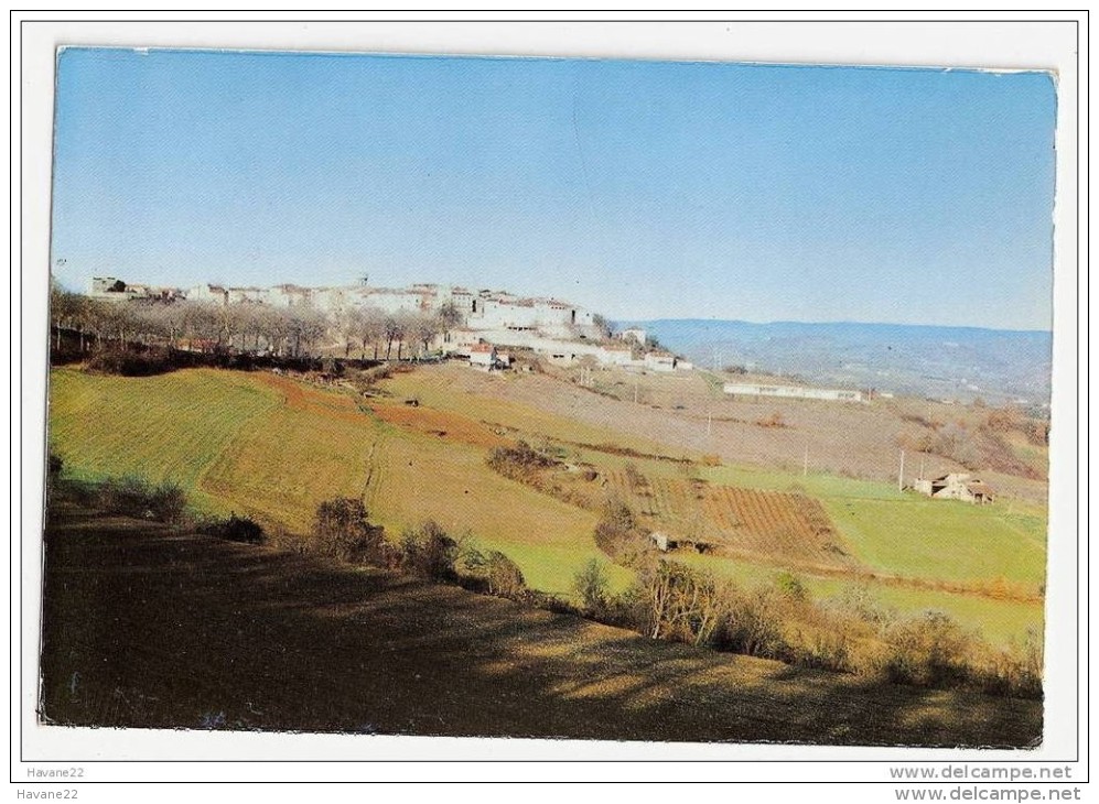 H353 81 CASTELNAU DE MONTMIRAL VUE GENERALE 1974 TIMBRE CACHET - Castelnau De Montmirail