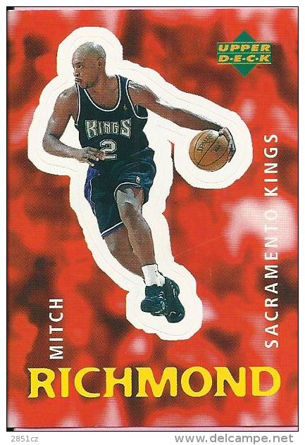 Sticker - UPPER DECK, 1997. - Basket / Basketball, No 104 - Mitch Richmond, Sacrament Kings - Altri & Non Classificati