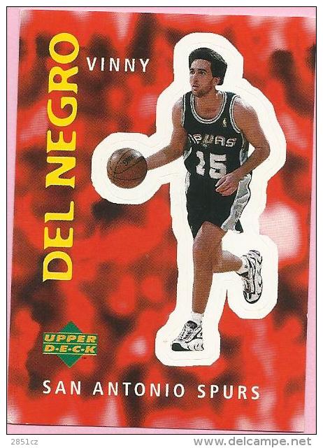 Sticker - UPPER DECK, 1997. - Basket / Basketball, No 121 - Vinny Del Negro, San Antonio Spurs - Andere & Zonder Classificatie