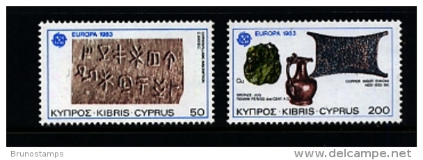 CYPRUS - 1983  EUROPA  SET  MINT NH - Neufs