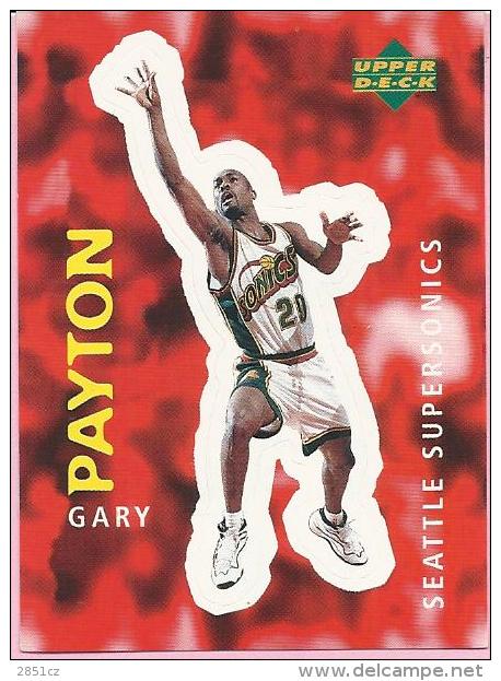 Sticker - UPPER DECK, 1997. - Basket / Basketball, No 127 - Gary Payton, Seattle Supersonics - Other & Unclassified