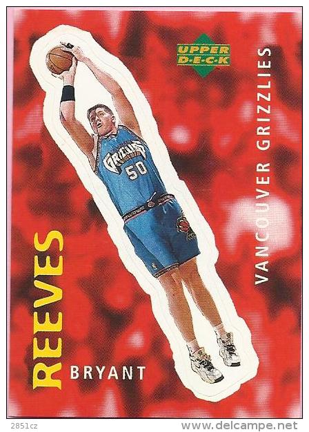 Sticker - UPPER DECK, 1997. - Basket / Basketball, No 151 - Bryant Reeves, Vancouver Grizzlies - Sonstige & Ohne Zuordnung