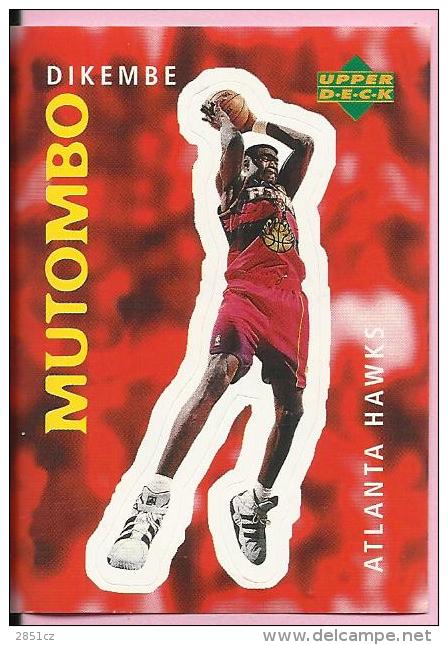 Sticker - UPPER DECK, 1997. - Basket / Basketball, No 175 - Dikembe Mutombo, Atlanta Hawks - Other & Unclassified