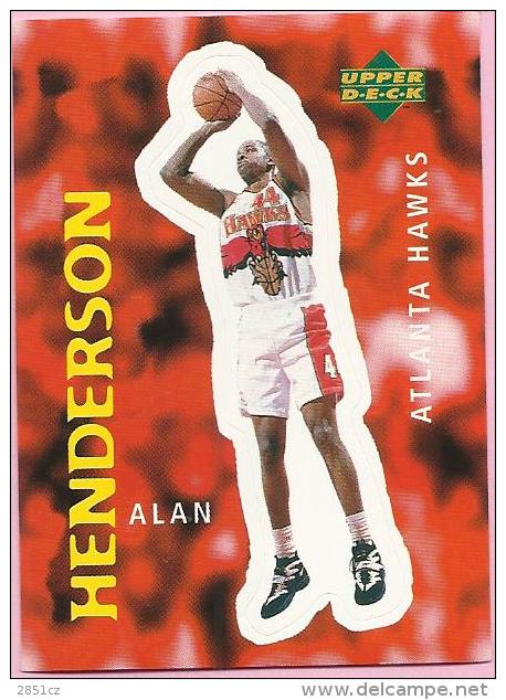 Sticker - UPPER DECK, 1997. - Basket / Basketball, No 176 - Alan Henderson, Atlanta Hawks - Other & Unclassified