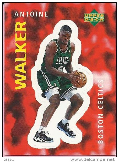 Sticker - UPPER DECK, 1997. - Basket / Basketball, No 179 - Antoine Walker, Boston Celtics - Otros & Sin Clasificación