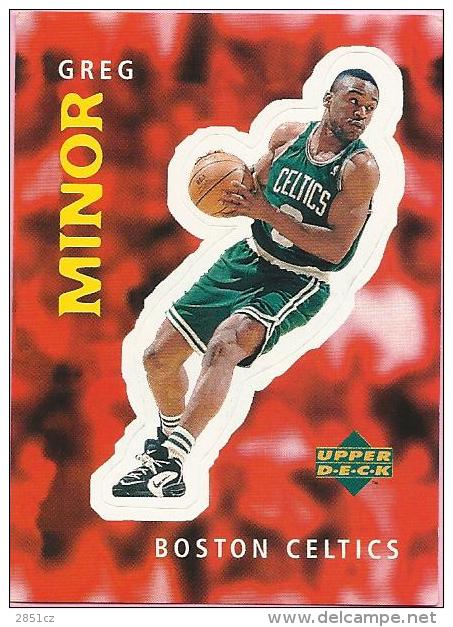 Sticker - UPPER DECK, 1997. - Basket / Basketball, No 183 - Greg Minor, Boston Celtics - Autres & Non Classés