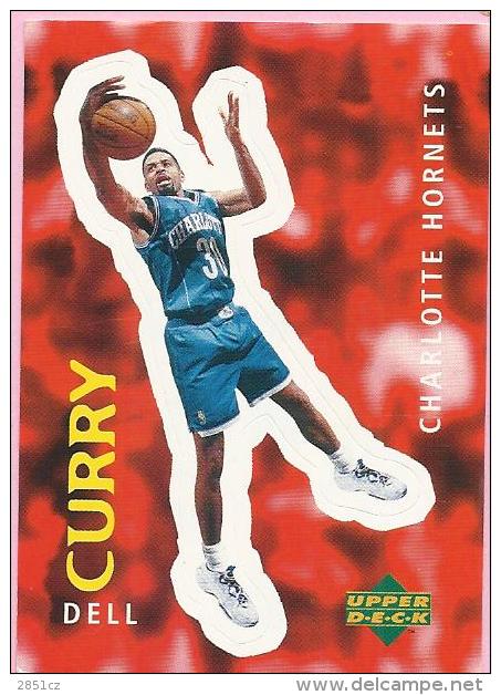 Sticker - UPPER DECK, 1997. - Basket / Basketball, No 197 - Dell Curry, Charlotte Hornets - Otros & Sin Clasificación