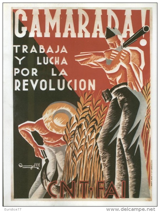 Cartel Affiche Poster Civil Spanish War - Size: 20x13 Cm. Aprox. REPRODUCTION - Patrióticos