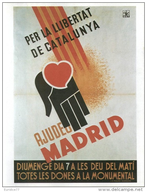 Cartel Affiche Poster Civil Spanish War - Size: 20x13 Cm. Aprox. REPRODUCTION - Patrióticos