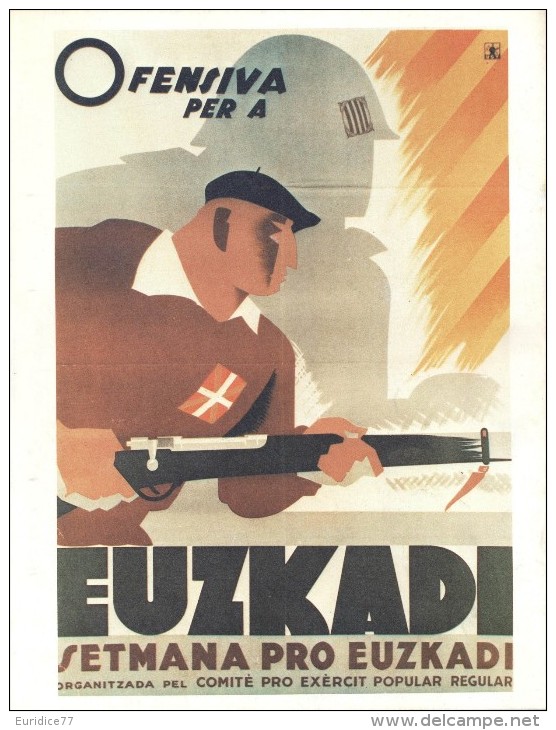 Cartel Affiche Poster Civil Spanish War - Size: 20x13 Cm. Aprox. REPRODUCTION - Patrióticos