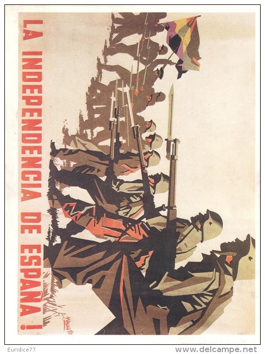 Cartel Affiche Poster Civil Spanish War - Size: 20x13 Cm. Aprox. REPRODUCTION - Patrióticos