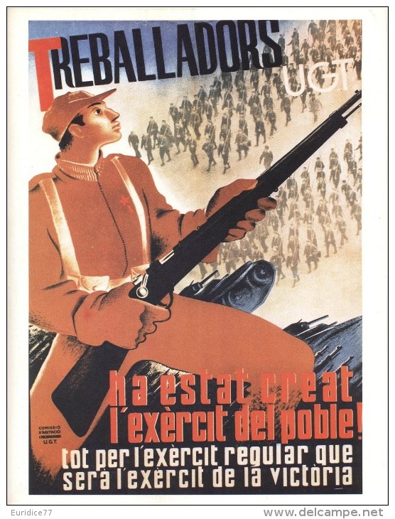 Cartel Affiche Poster Civil Spanish War - Size: 20x13 Cm. Aprox. REPRODUCTION - Patrióticos