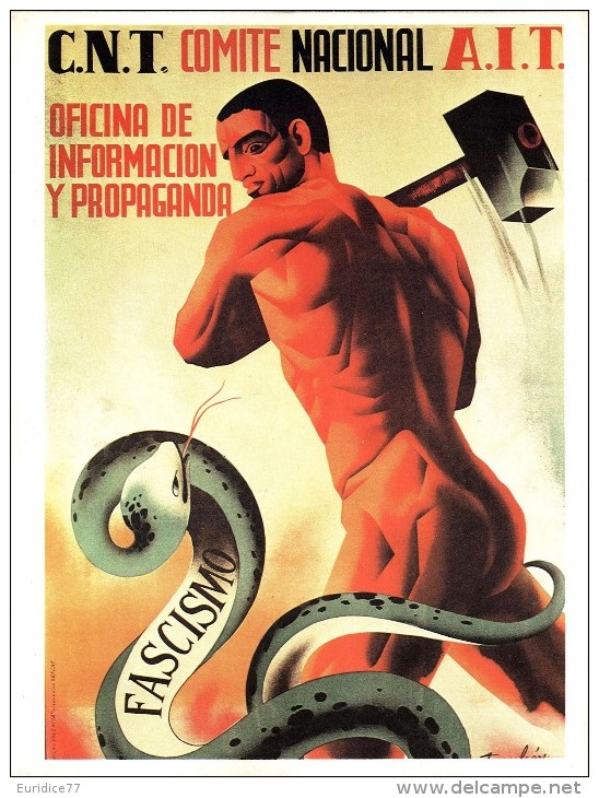 Cartel Affiche Poster Civil Spanish War - Size: 20x13 Cm. Aprox. REPRODUCTION - Heimat