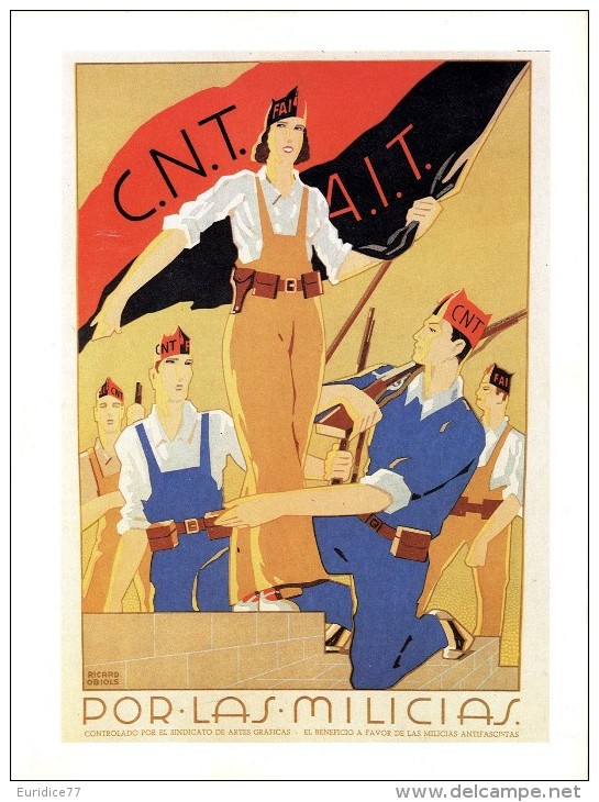 Cartel Affiche Poster Civil Spanish War - Size: 20x13 Cm. Aprox. REPRODUCTION - Patrióticos