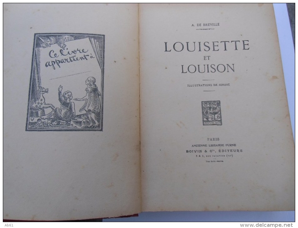 Louisette Et Louison  De Bréville - 1901-1940