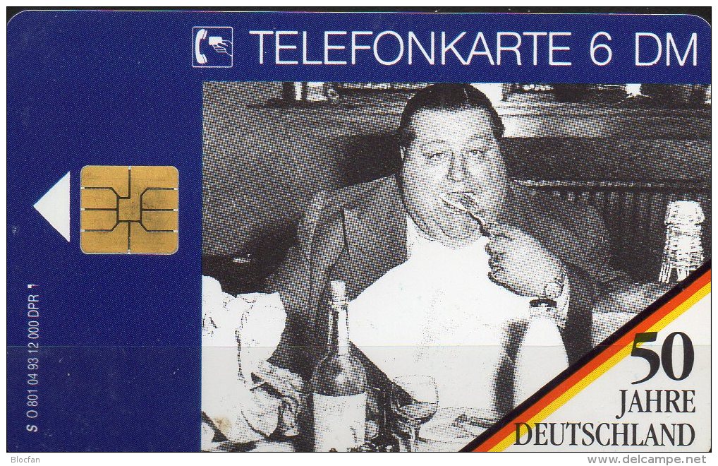 50 Jahre Deutschland TK O 801/1993 ** 20€ Telefonkarte Die Guten 60-Jahre Hula-Reifen Zur Diät Food Tele-card Of Germany - O-Serie : Serie Clienti Esclusi Dal Servizio Delle Collezioni