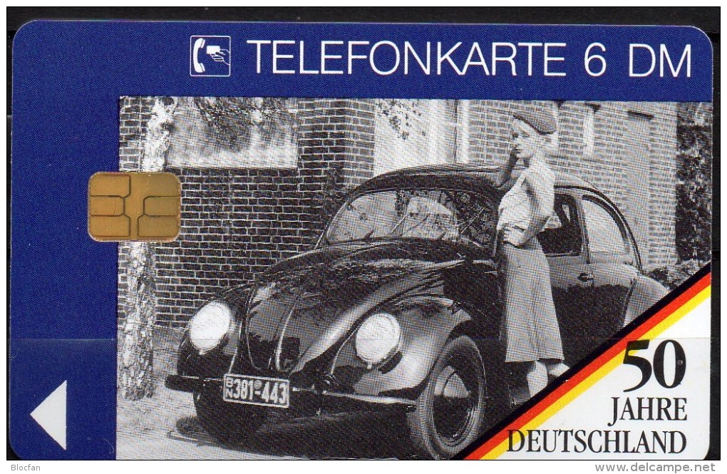 50 Jahre Deutschland TK O 315/1994 ** 18€ Telefonkarte Erfolgs-Auto Volkswagen Autotyp Käfer Car Tele-card Of Germany - O-Serie : Serie Clienti Esclusi Dal Servizio Delle Collezioni