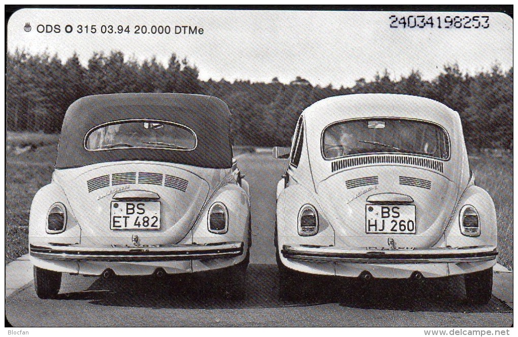 50 Jahre Deutschland TK O 315/1994 ** 18€ Telefonkarte Erfolgs-Auto Volkswagen Autotyp Käfer Car Tele-card Of Germany - O-Serie : Serie Clienti Esclusi Dal Servizio Delle Collezioni