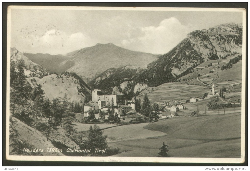 NAUDERS TIROL OLD POSTCARD 1934 - Nauders