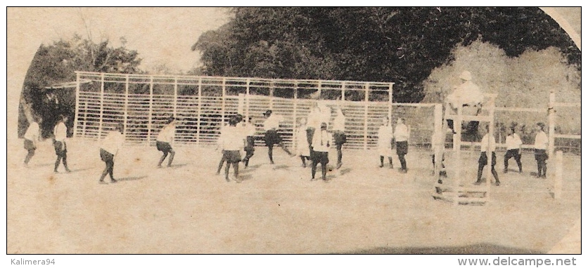 JAPON  /  VOLLEYBALL  +  PARTIE  DE  TENNIS  à  4  ( Vers 1905 ) - Autres & Non Classés