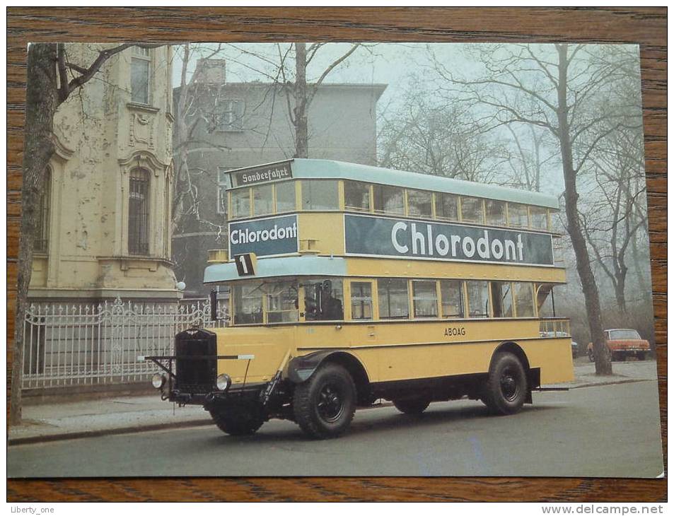 Doppeldeck Omnibus NAG-D2 Der - Anno 19?? ( Zie Foto Details ) !! - Buses & Coaches