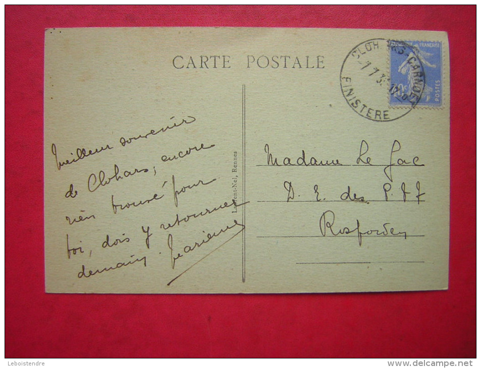 CPSM    29  LE  POULDU   LES GRANDS SABLES      VOYAGEE  TIMBRE   CARTE EN BON ETAT - Le Pouldu