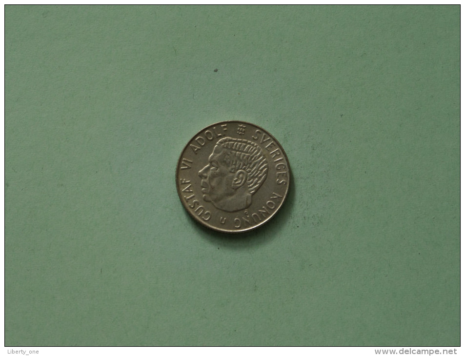 1964 U - 1 Krona / KM 826 ( Uncleaned Coin / For Grade, Please See Photo ) !! - Suède