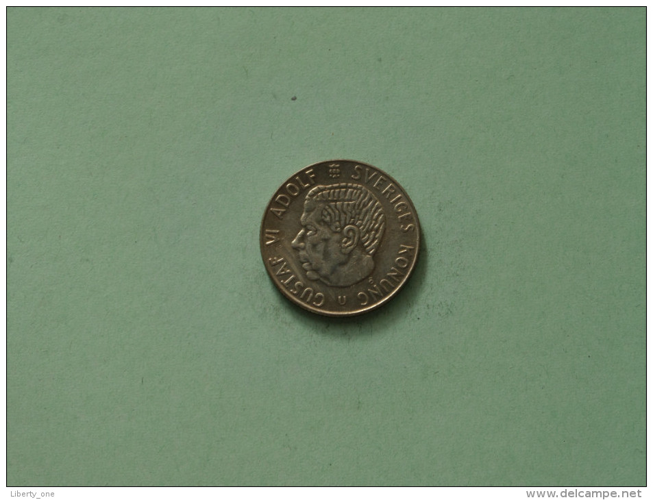 1965 U - 1 Krona / KM 826 ( Uncleaned Coin / For Grade, Please See Photo ) !! - Suède