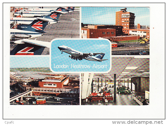 Carte 1970 Aéroport : "london Heathrow Airport" (angleterre) - Aerodrome