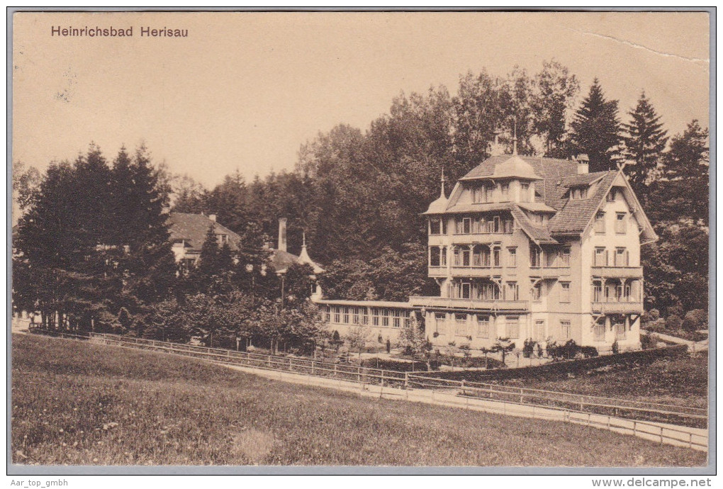 AK AR HERISAU 1914-04-16 Herisau Heinrichsbad Foto Orell Füssli - Herisau