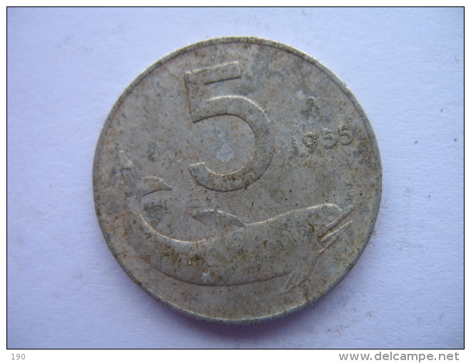 5 LIRE - 5 Liras