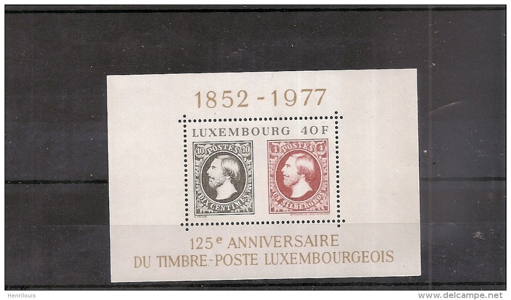 LUXEMBOURG Timbres Neufs ** 1977  (ref 597 J ) - Blocs & Feuillets