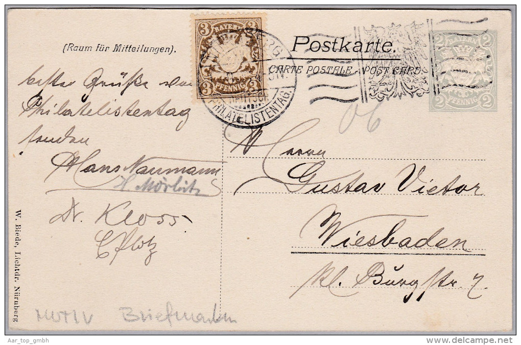 AK MOTIV BRIEFMARKEN ??? Nürnberg 18.Deutscher Philatelistentag Foto Biede - Timbres (représentations)