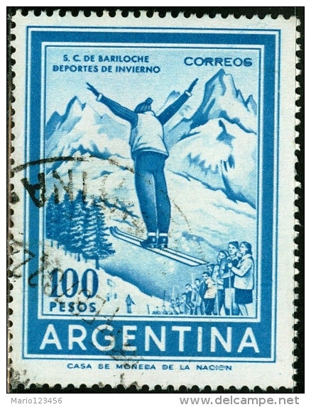 ARGENTINA, 1961, COMMEMORATIVO, SPORT, FRANCOBOLLO USATO, Michel 770 - Oblitérés