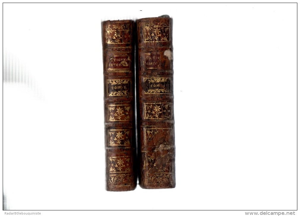 L'abbé Ladyocat.Dictionnaire historique portatif,histoire des patriarches,des princes HEBREUX.2 volumes.1752.in-12.