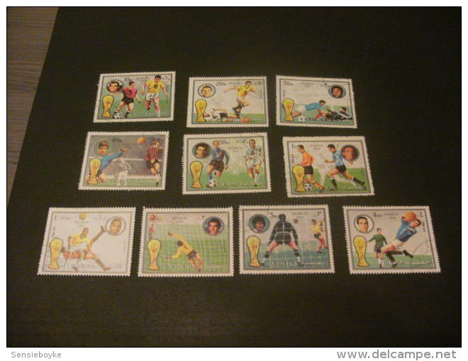 K9678- Set Used Fujeira B Worldcup Soccer  Germany 1974 - 1974 – Germania Ovest