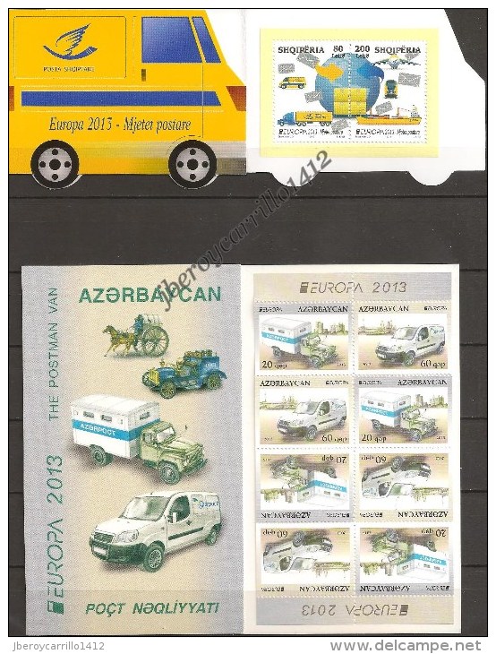 EUROPA 2013- TEMA ANUAL “LOS VEHICULOS POSTALES"- COLECCIÓN  DE LOS 20 CARNETS  OFICIALES  EMITIDOS - Komplette Jahrgänge