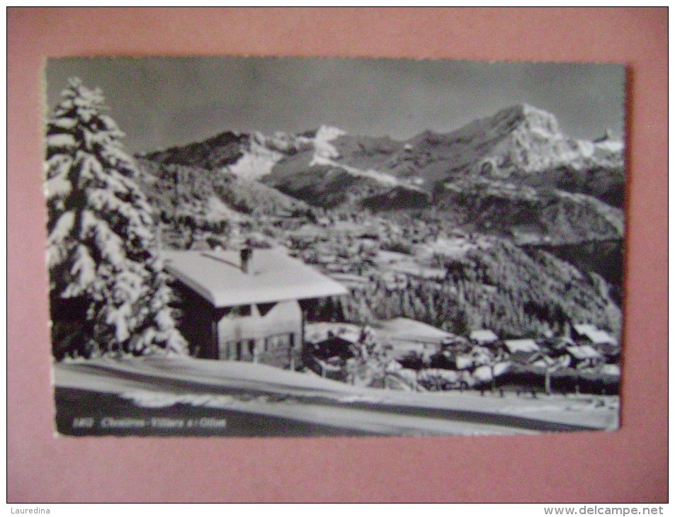 CPSM  SUISSE - N°1462 CHESIERES -VILLARS S/OLLON - ECRITE EN 1964 - Villars-les-Moines