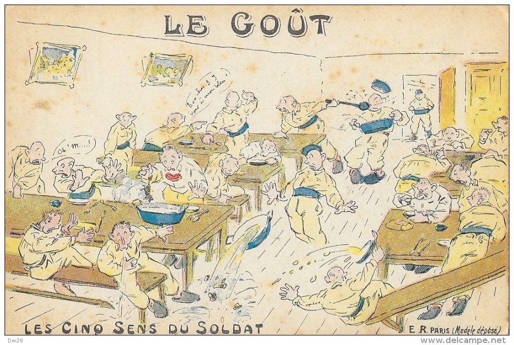 Les Cinq Sens Du Soldat - Halte-là! - E.R. Paris - Le Goût - Humour