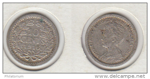Pays Bas 10 Cents 1916 - 10 Cent