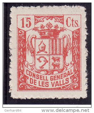 ANDORRE (ANDORRA) 1939 - CONSELL GENERAL DE LES VALLS - N° 3830 (cat. Maury Spécialisé) Lire Description (Lot 7-2) - Précurseurs