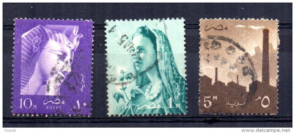 Egypt - 1957 - Definitives - Used - Used Stamps