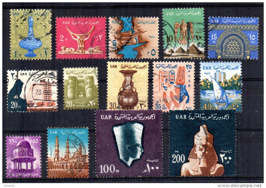 Egypt - 1964 - Definitives (Part Set) - Used - Gebruikt