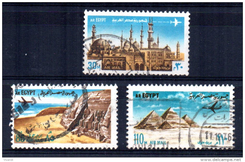 Egypt - 1972 - Airmails - Used - Oblitérés