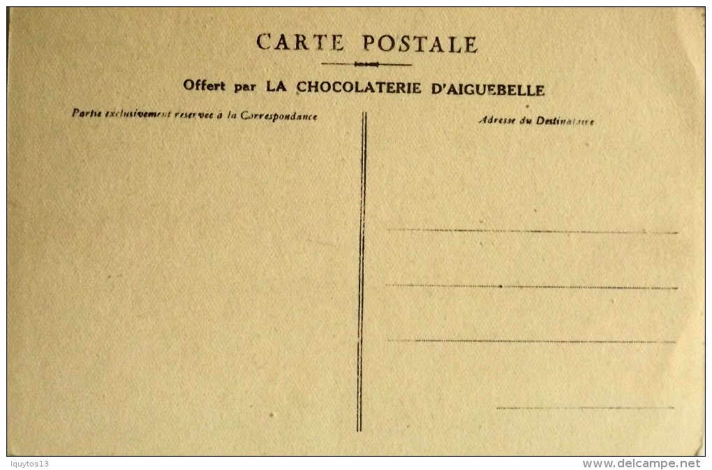 C.P.A. - PUBLICITE - SERMON Sur La MONTAGNE Par LOYS PRAT - CHOCOLATERIE D' AIGUEBELLE - Parfait Etat - Reclame