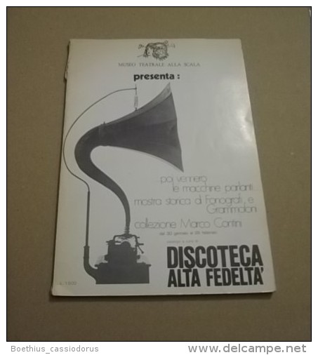 Phonographe, Gramophone : COLL MARCO CONTINI Storica Di Fonografi E Grammofoni (SD / Peut-être 1971) - Collections