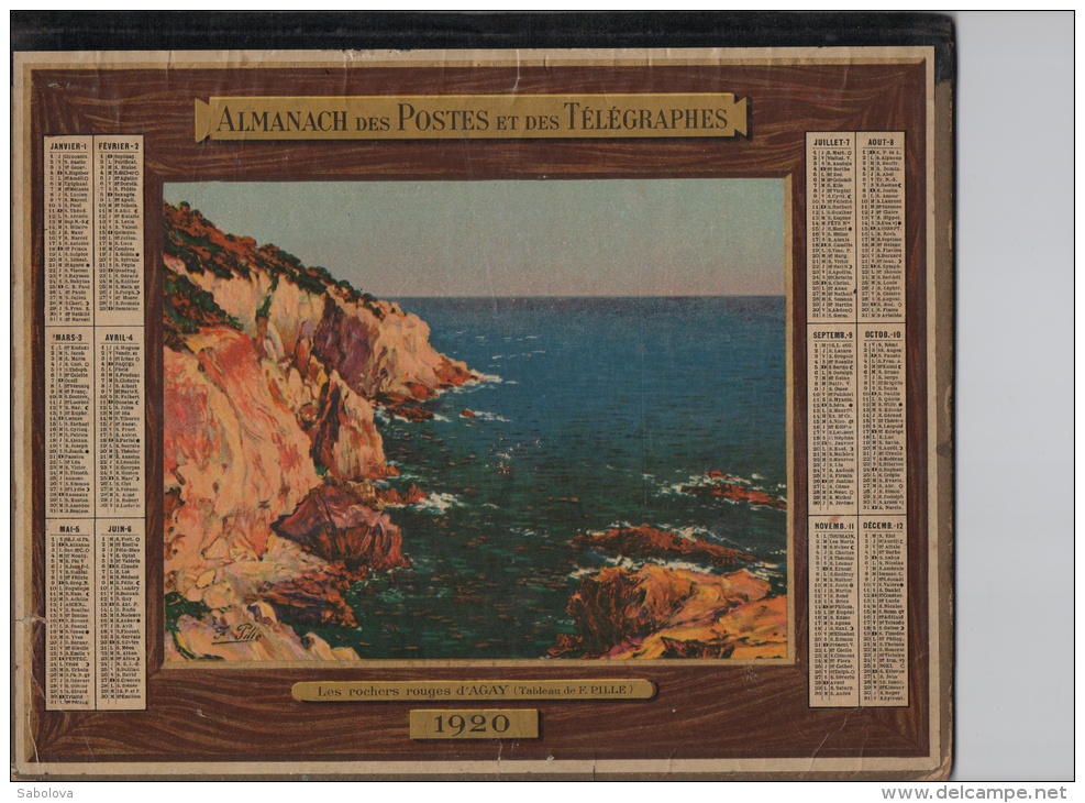 Calendrier 1920 - Grand Format : 1901-20