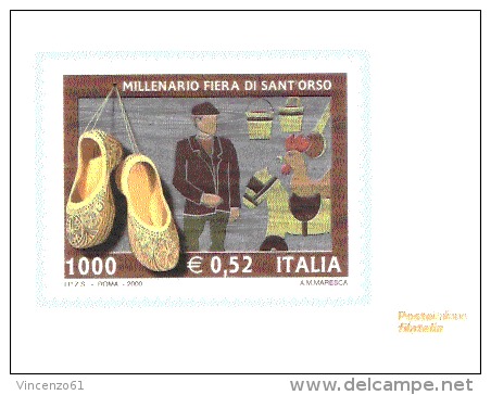 CARTOLINE DI POSTE ITALIANE NUOVE- FIERA DI SANT ORSO - Altri & Non Classificati